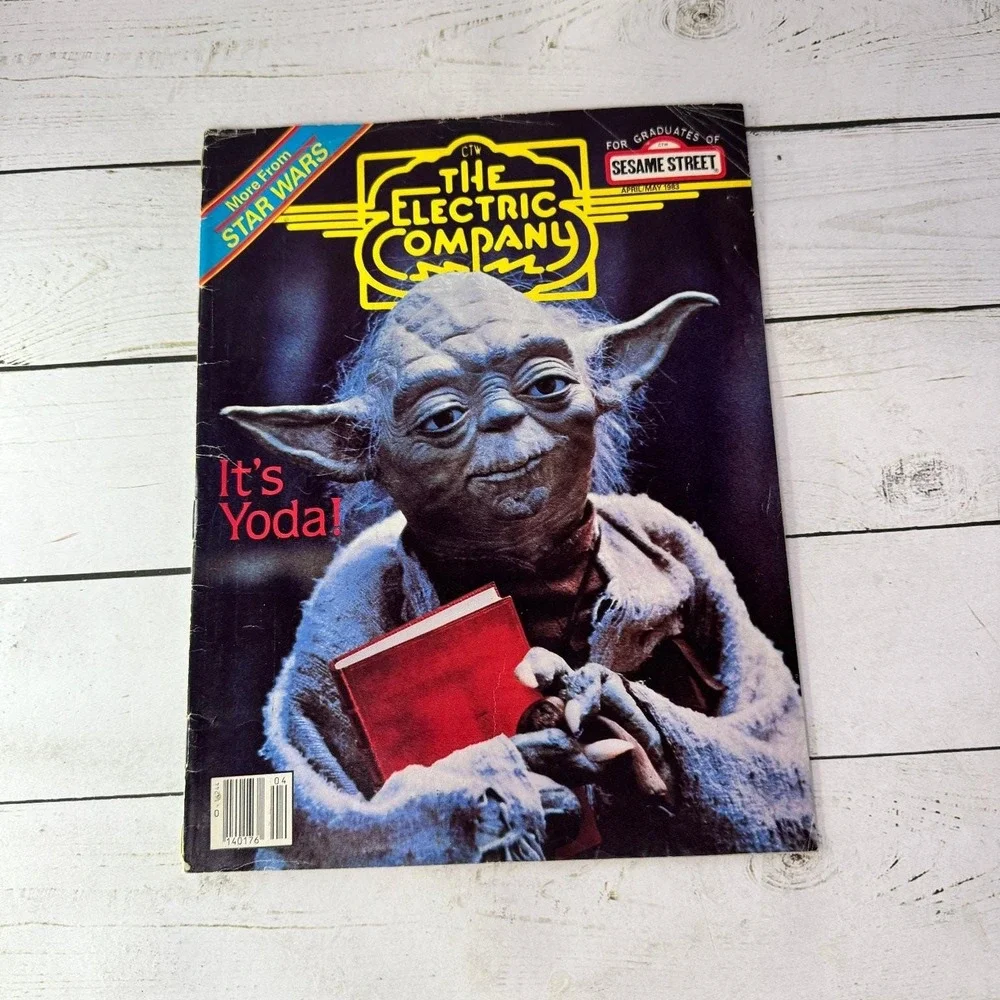 Electric Company Magazine Yoda Star Wars April/May 1983 CTW Vintage Kids